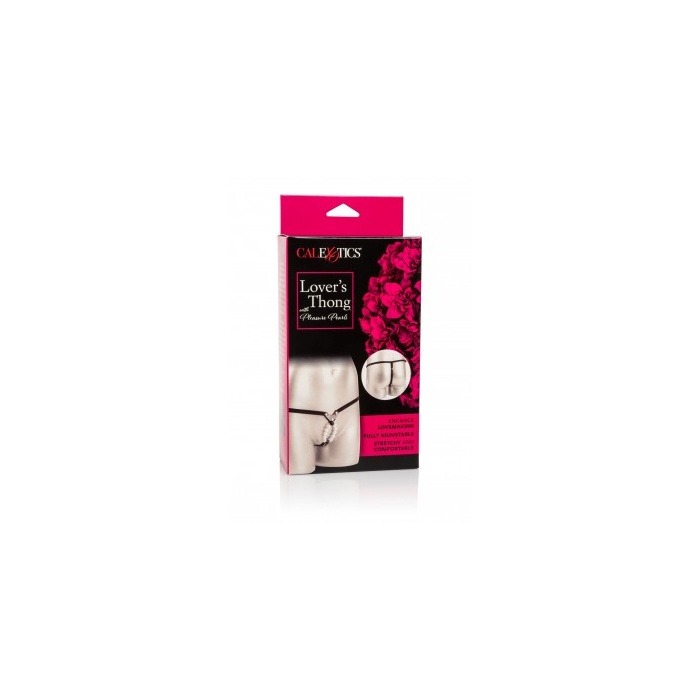 LOVER'S THONG W. PLEASURE PEARLS