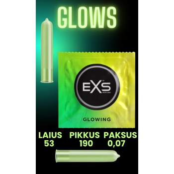 EXS GLOWING CONDOM 1tk