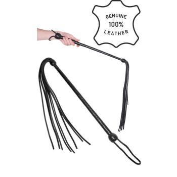 LONG HANDLED GENUINE LEATHER WHIP