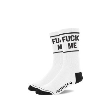FUCK ME SOCKS BLACK-WHITE 40-45