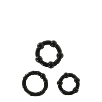 STAY HARD - THREE RINGS - BLACK