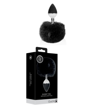 BUNNY TAIL BLACK - METAL PLUG