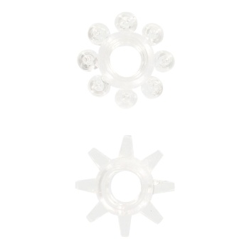 POWER STRETCHY RINGS CLEAR 2PCS