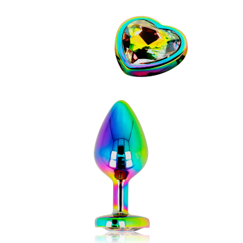 OHMAMA - ANAL PLUG IRIDESCENT HEART MEDIUM