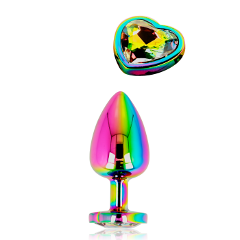 OHMAMA - ANAL PLUG IRIDESCENT HEART LARGE