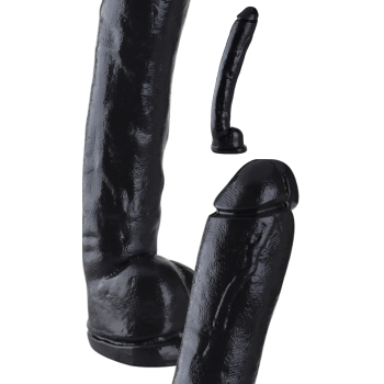 BEING FETISH EROTIC DILDO 15.3" BLACK 