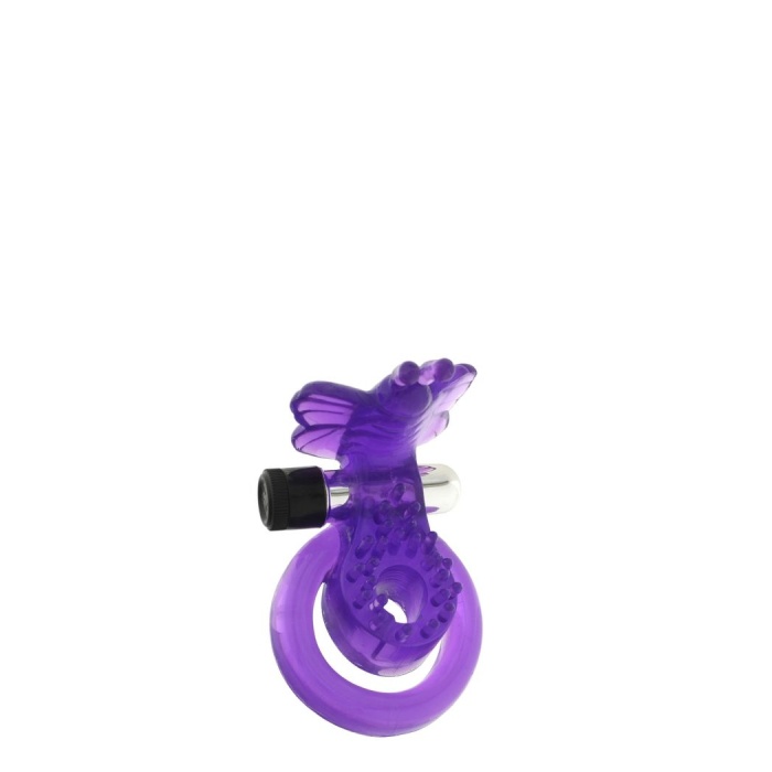 COCK&BALL RING BUTTERFLY JELLY VIBE
