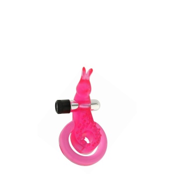 COCK&BALL RING RABBIT JELLY VIBE PINK