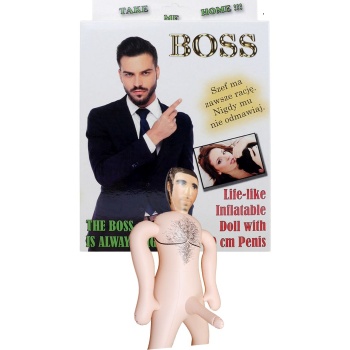 BOSS LIFE-LIKE INFLATABLE DOLL WITH 20 CM PENIS