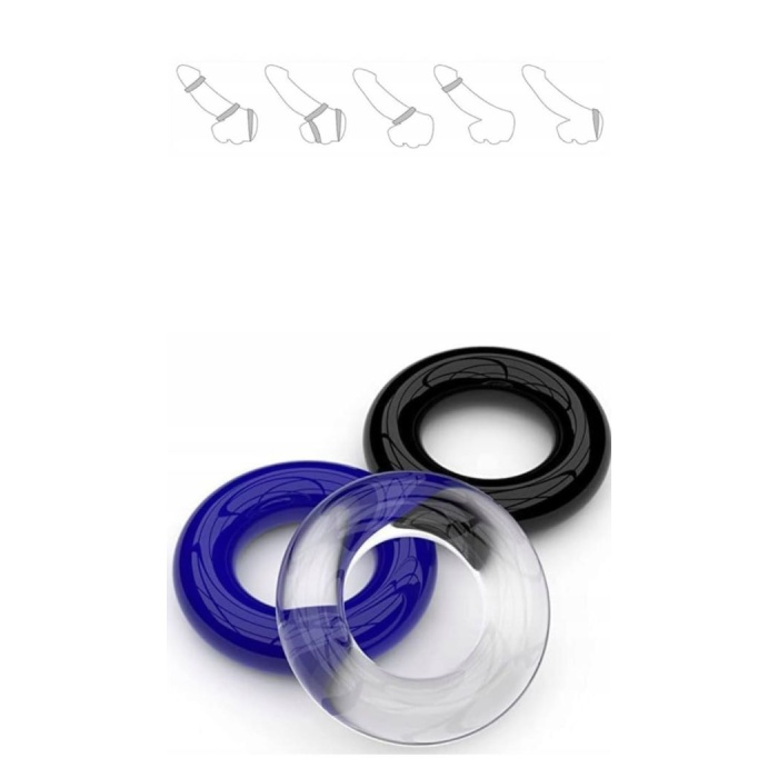 B-SERIES COCK RING SET COLOR