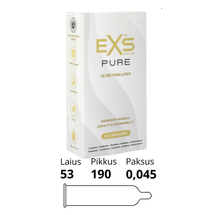 EXS PURE THIN CONDOMS 12 TK