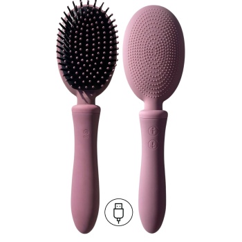 VIBRALISS VIBRATING HAIRBRUSH PURPLE WINE