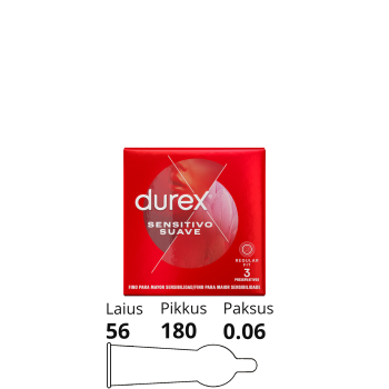 DUREX SENSITIVO SUAVE 3pcs