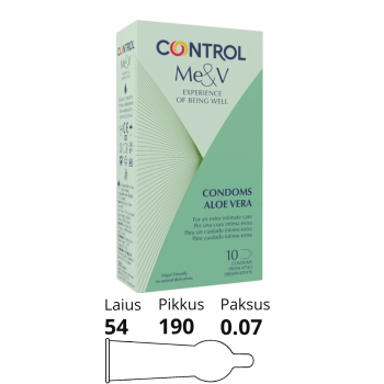 CONDOMS WITH ALOE VERA CONTROL 10tk