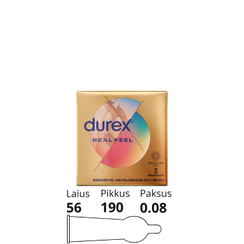 DUREX REAL FEEL LATEX FREE 3tk
