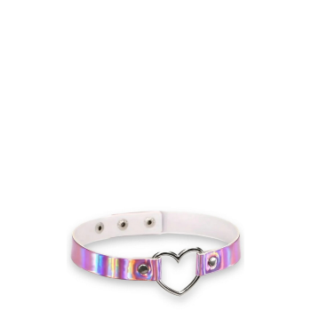 REFLECTED PINK SEXY PUNK STYLE CHOKER