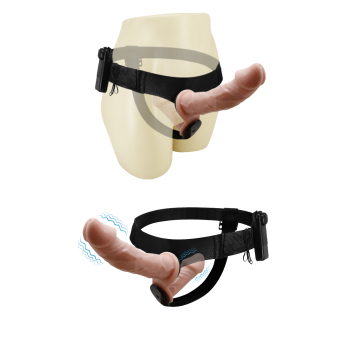 DOUBLE VIBRATING STRAP-ON - ULTRA PASSIONATE HARNESS
