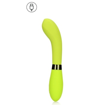 SILICONE G-SPOT VIBRATOR - LIME