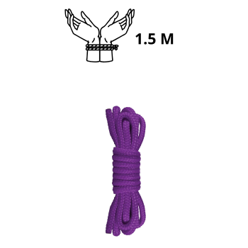 JAPANESE MINI ROPE 1,5m PURPLE