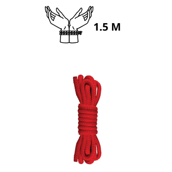 JAPANESE MINI ROPE 1,5m RED