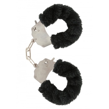 FURRY FUN CUFFS BLACK PLUSH