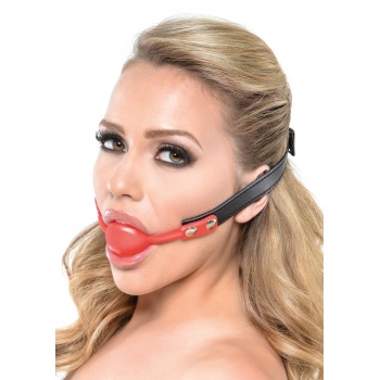 SILICONE BALL GAG RED