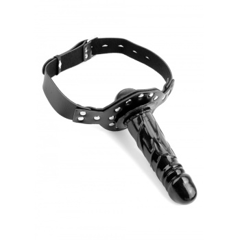 FF BALL GAG WITH DILDO BLACK
