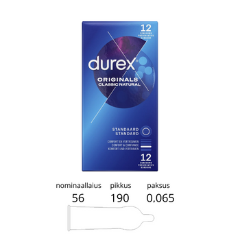 DUREX CLASSIC NATURAL 12 PCS