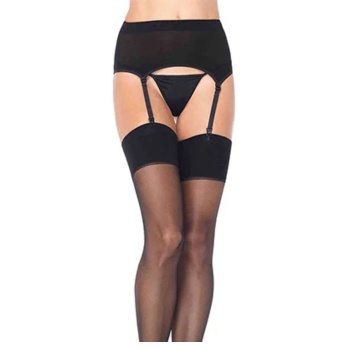 2 PCS SHEER GARTER BELT SET OS