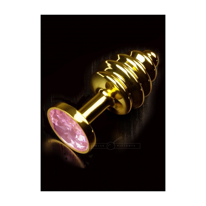 JEWELLERY RIBBED GOLD PINK