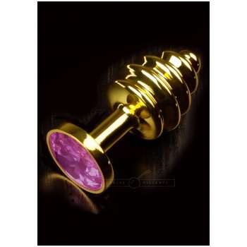 JEWELLERY RIBBED GOLD PURPLE