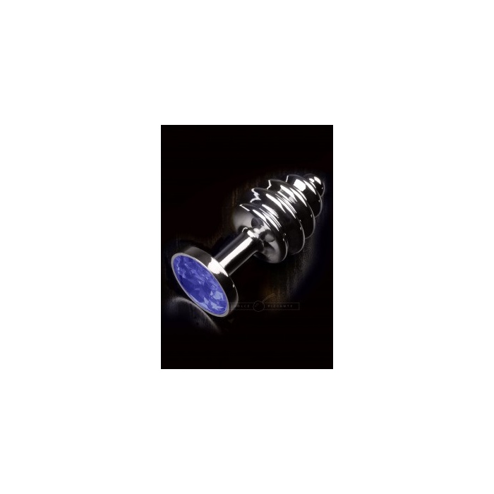 JEWELLERY RIBBED SILVER BLUE