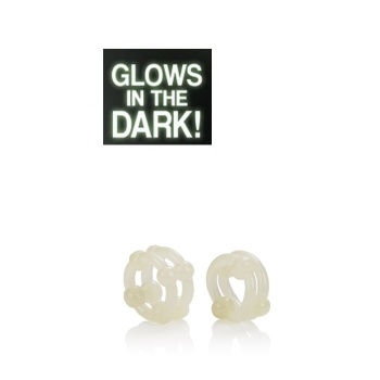 ISLAND RINGS DOUBLE STACKER GLOW white