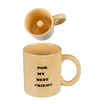 CERAMIC MUG WITH PENIS FOR MY BEST FRIEND