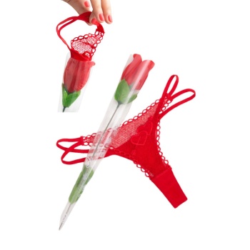 ROSE WITH RED G-STRING