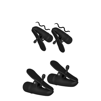 VIBRATING NIPPLETTES BLACK