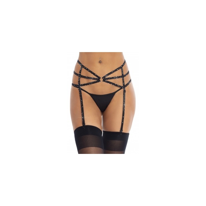RHINESTONE GARTERBELT STRAPPY