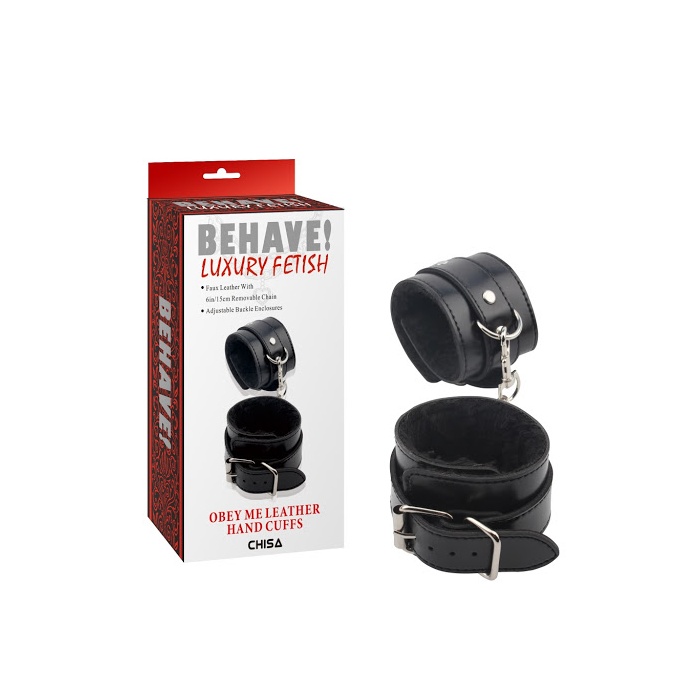 BEHAVE HAND CUFFS BLACK