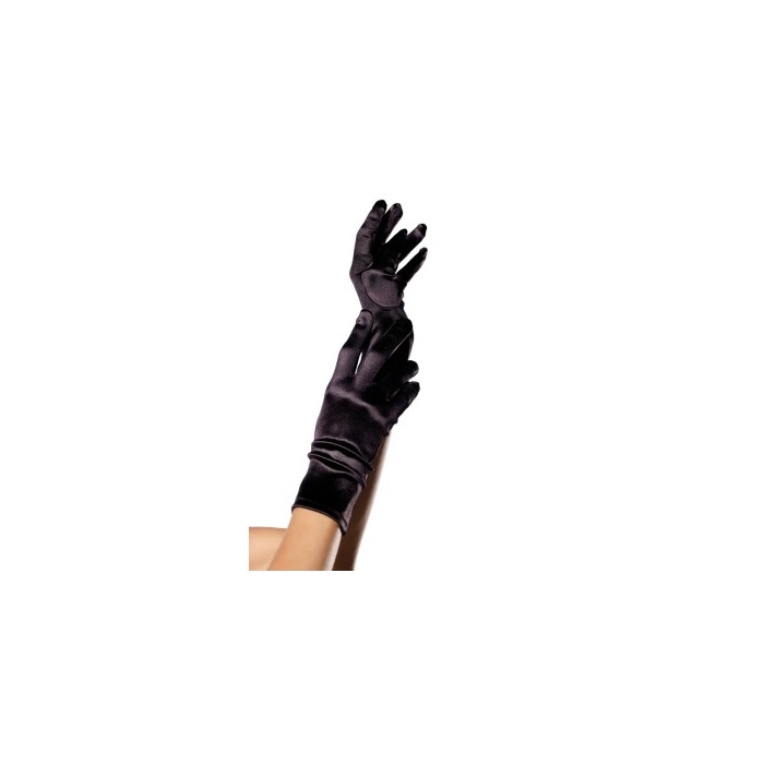 WRIST LENGTH SATIN GLOVES