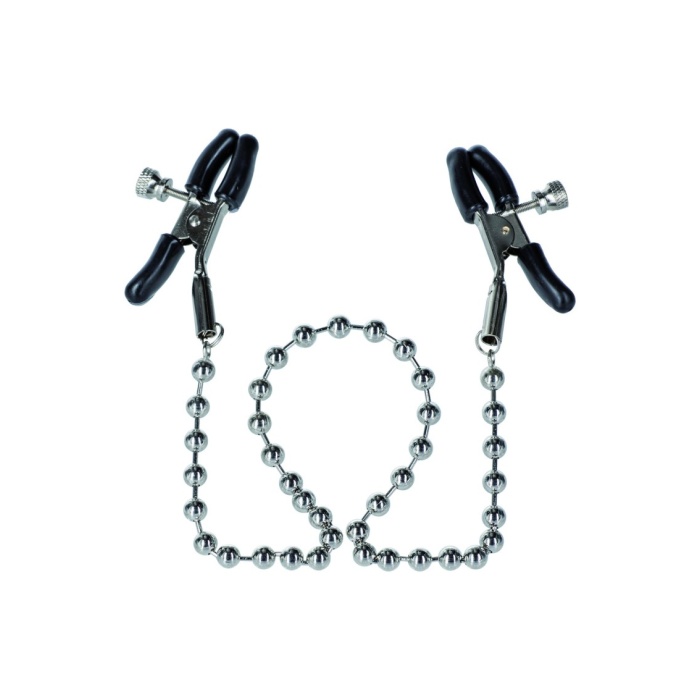 SILVER BEADED NIPPLE CLAMPS