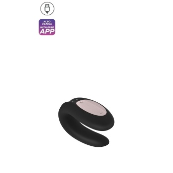 SATISFYER DOUBLE JOY BLACK APP