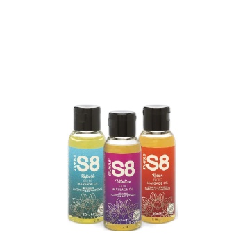 S8 EROTIC MASSAGE OIL BOX 3x 50ML