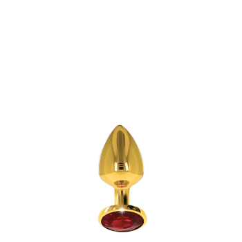 TABOOM LUXURY GOLD PLUG RED JEWEL S