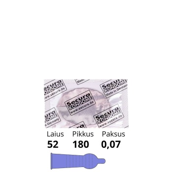 SECURA BLUE PEARL CONDOM 1 PCS