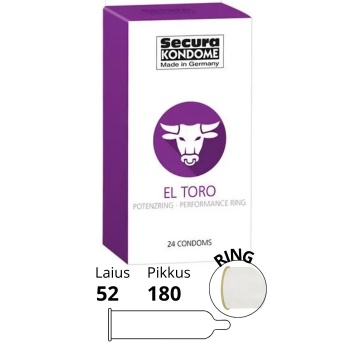 SECURA EL TORO CONDOM 24PCS SECURA EL TORO CONDOM 24PCS