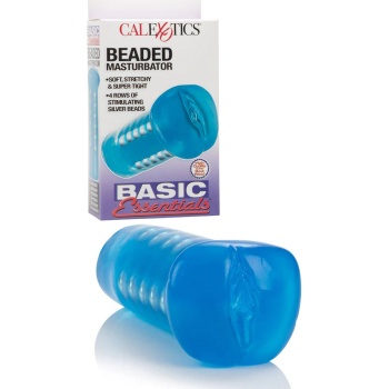 BASIC ESSENTIALS BEADED MASTRUBATOR