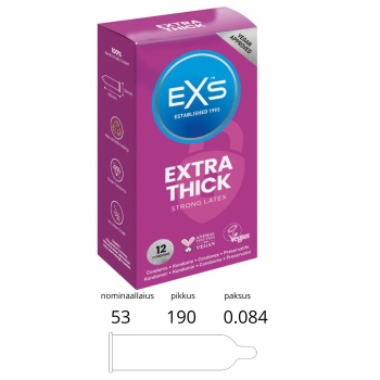 EXS EXTRA THICK CONDOM 12TK.