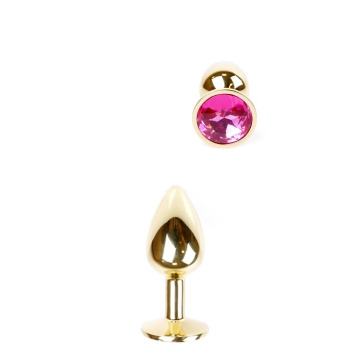 EXCLUSIVITY ANAL PLUG GOLD/PINK SMALL