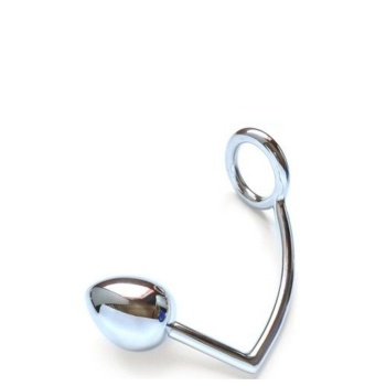 METAL HARD - RING WITH ANAL HOOK 50MM