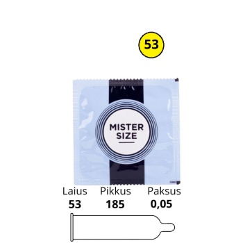 MISTER SIZE 53MM 1TK.